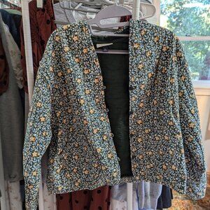 Universal Thread (Target) Floral Quilted Button Jacket Floral